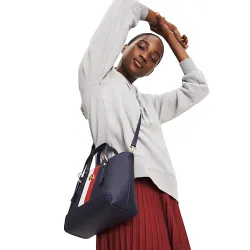 Sac a main femme Tommy Jeans Honey small tote corp Bleu