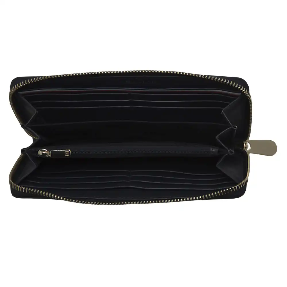 Portefeuille femme Tommy Jeans Honey leg za metallic Bleu - ZESHOES