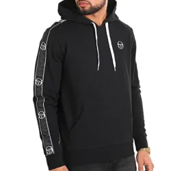 Sweat capuche homme Sergio Tacchini Fuentes Noir - ZESHOES