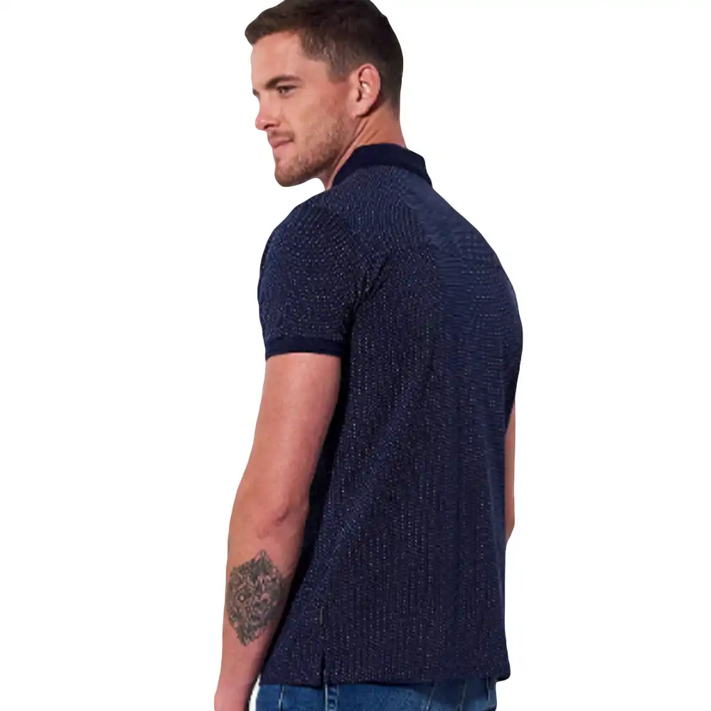 Polo manche courte Kaporal Razik Bleu - ZESHOES