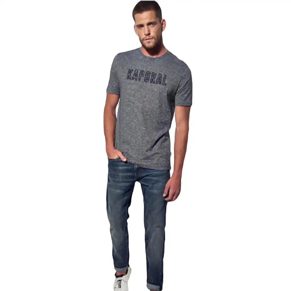 T shirt manche courte homme Kaporal Romeo Gris - ZESHOES