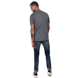 T shirt manche courte homme Kaporal Romeo Gris - ZESHOES