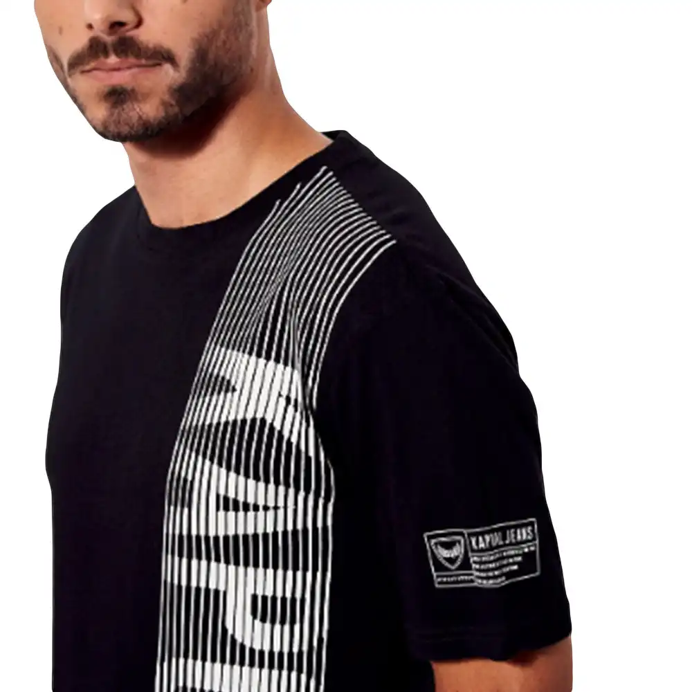 T shirt manche courte homme Kaporal Volt Noir - ZESHOES