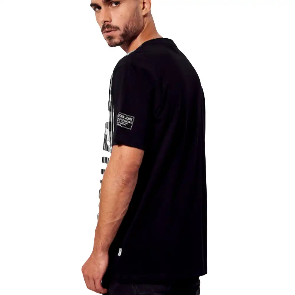 T shirt manche courte homme Kaporal Volt Noir - ZESHOES