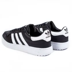 Basket basse homme Adidas Team court Noir - ZESHOES