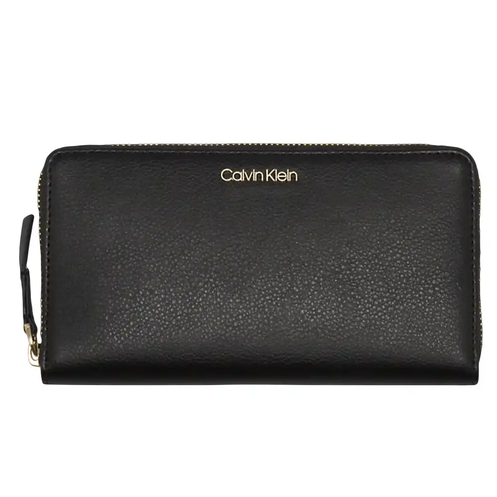 Portefeuille femme Calvin Klein Large wallet Noir - ZESHOES