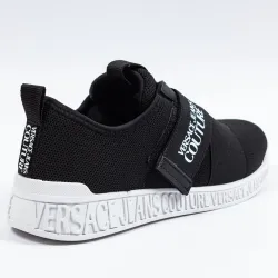 Basket basse femme Versace Linea fondo penny dis.70 Noir - ZESHOES