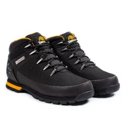 Basket montante homme Timberland Euro sprint waterproof mid hiker Noir - ZESHOES