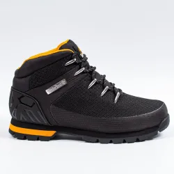 Basket montante homme Timberland Euro sprint waterproof mid hiker Noir - ZESHOES