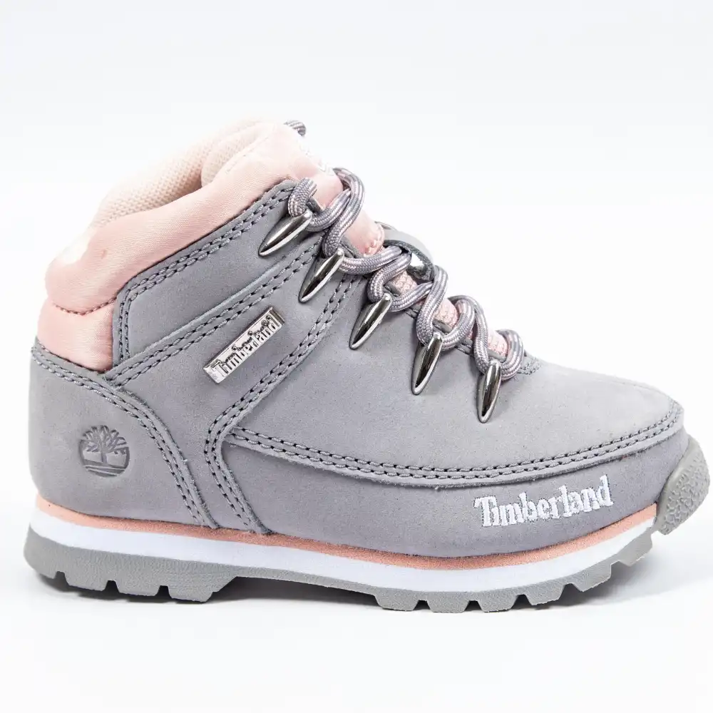 Basket montante fille Timberland Euro sprint mid hiker Gris - ZESHOES