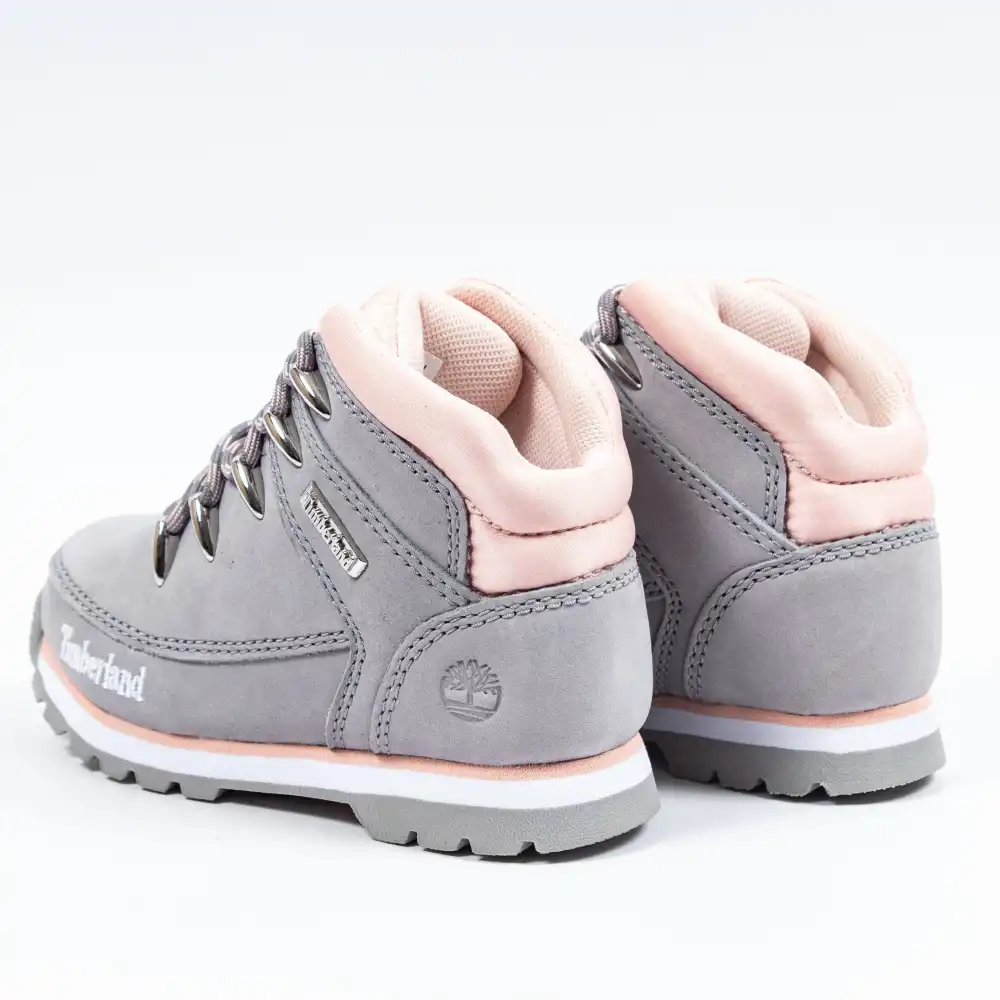 Basket montante fille Timberland Euro sprint mid hiker Gris - ZESHOES