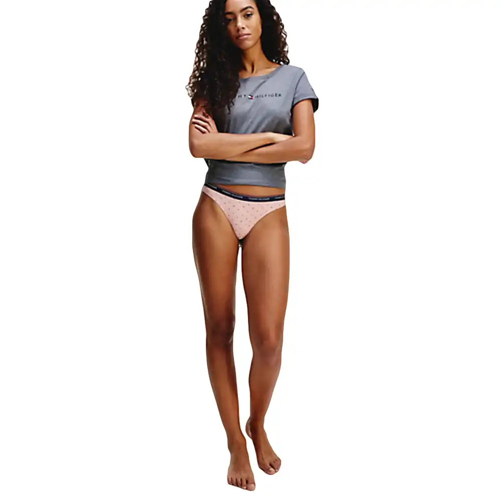 Culotte femme Tommy Jeans Pack x3 Thong dot print Multicolor - ZESHOES