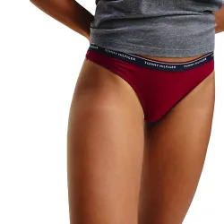 Culotte femme Tommy Jeans Pack x3 Thong dot print Multicolor - ZESHOES