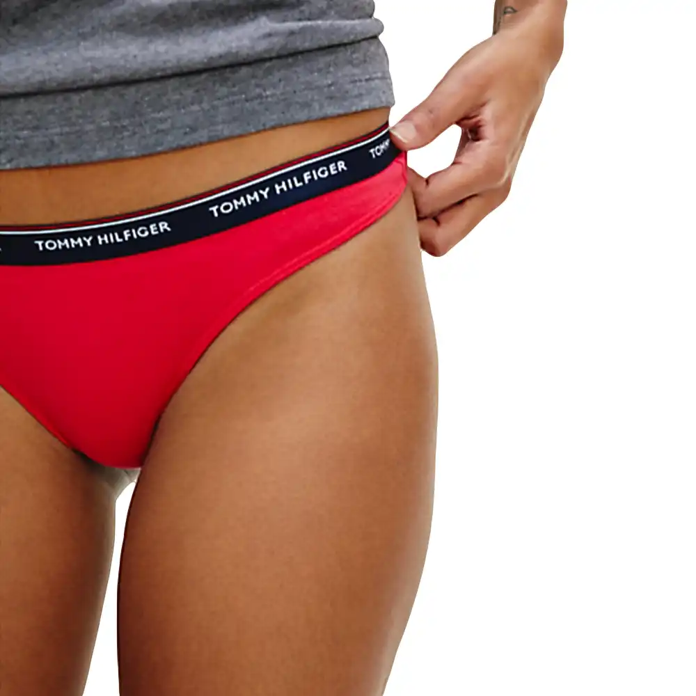 Culotte femme Tommy Jeans Pack x3 Thong dot print Multicolor - ZESHOES