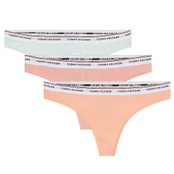 Culotte femme Tommy Jeans Pack x3 thong print Multicolor - ZESHOES