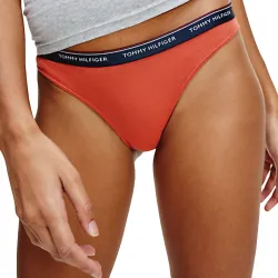 Culotte femme Tommy Jeans Pack x3 thong Multicolor - ZESHOES