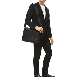 Sac a bandouliere homme Calvin Klein Direct messenger Noir - ZESHOES