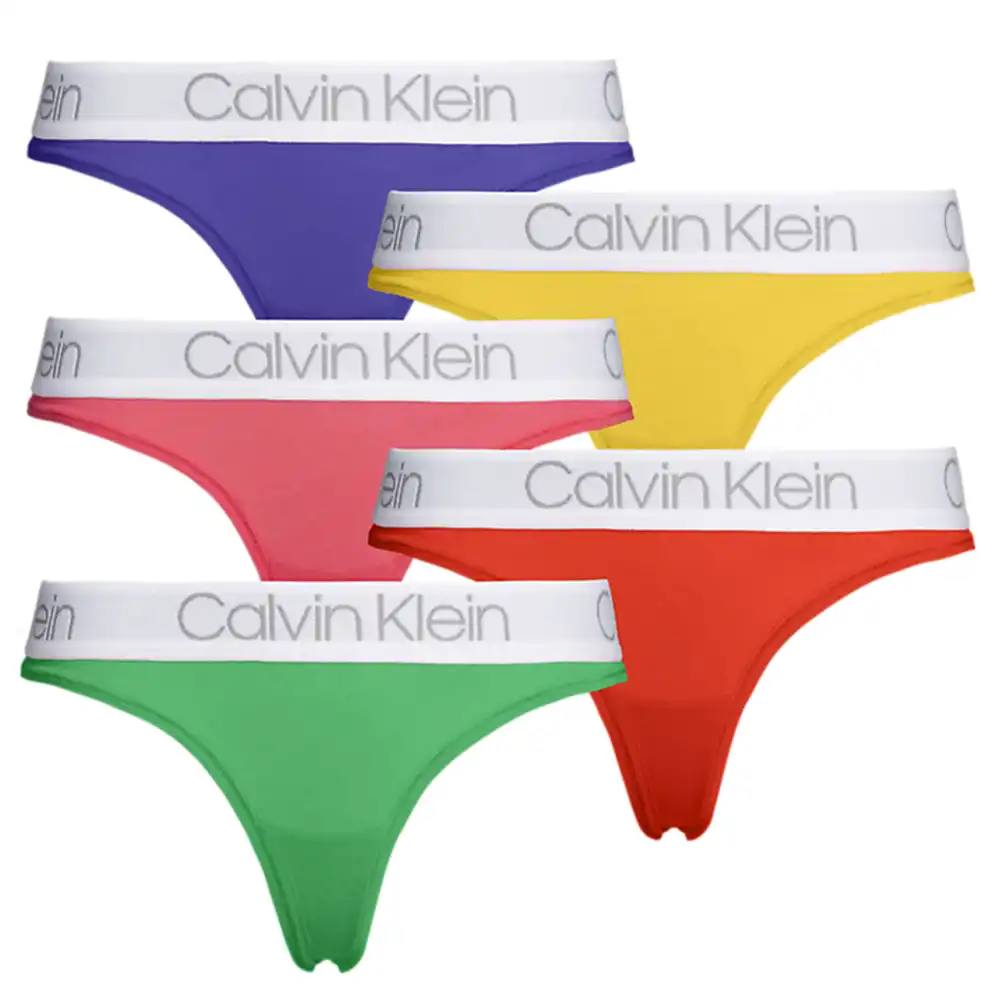 String femme Calvin Klein Pack x5 thong Multicolor - ZESHOES