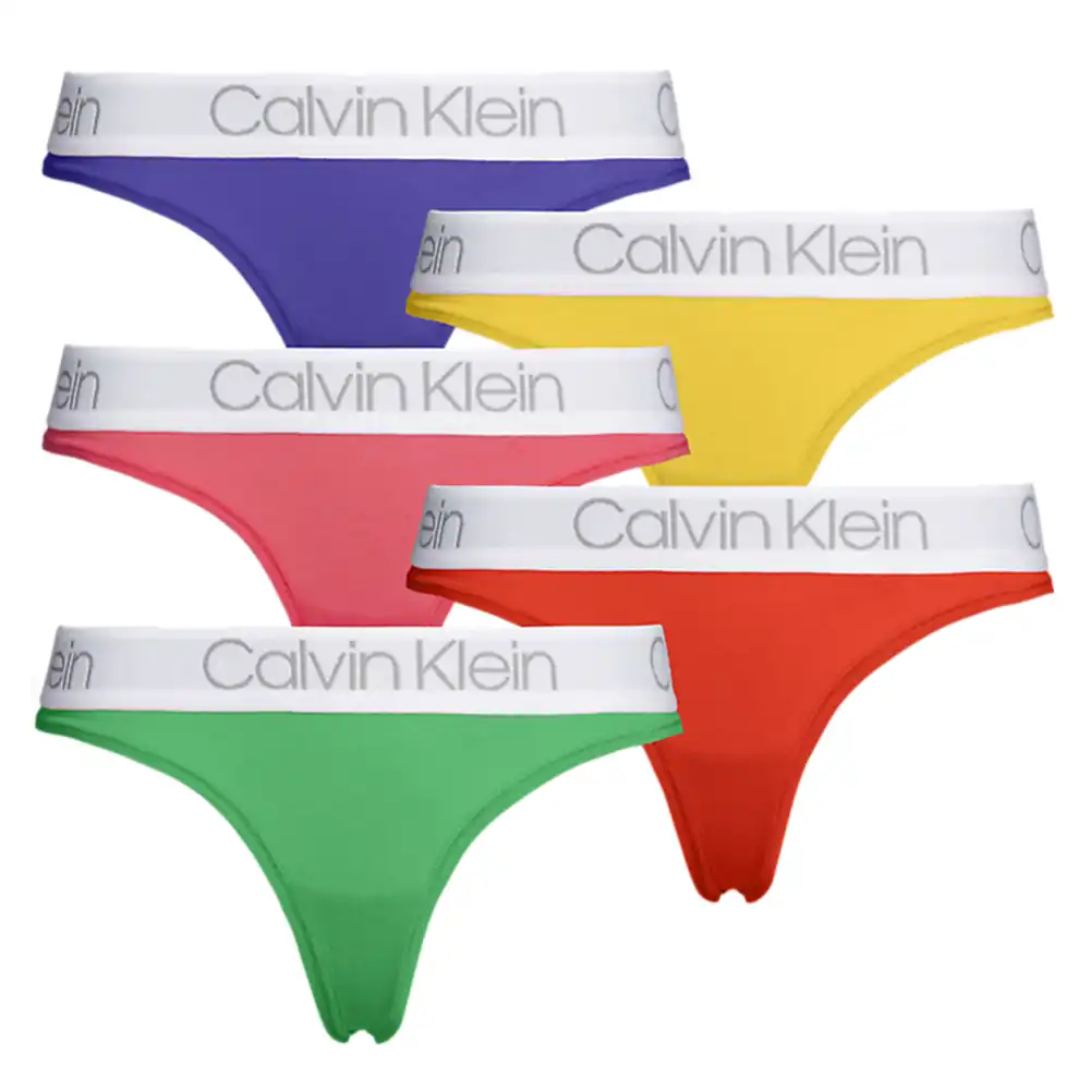 Culotte femme Calvin Klein Pack x5 bikini Multicolor - ZESHOES