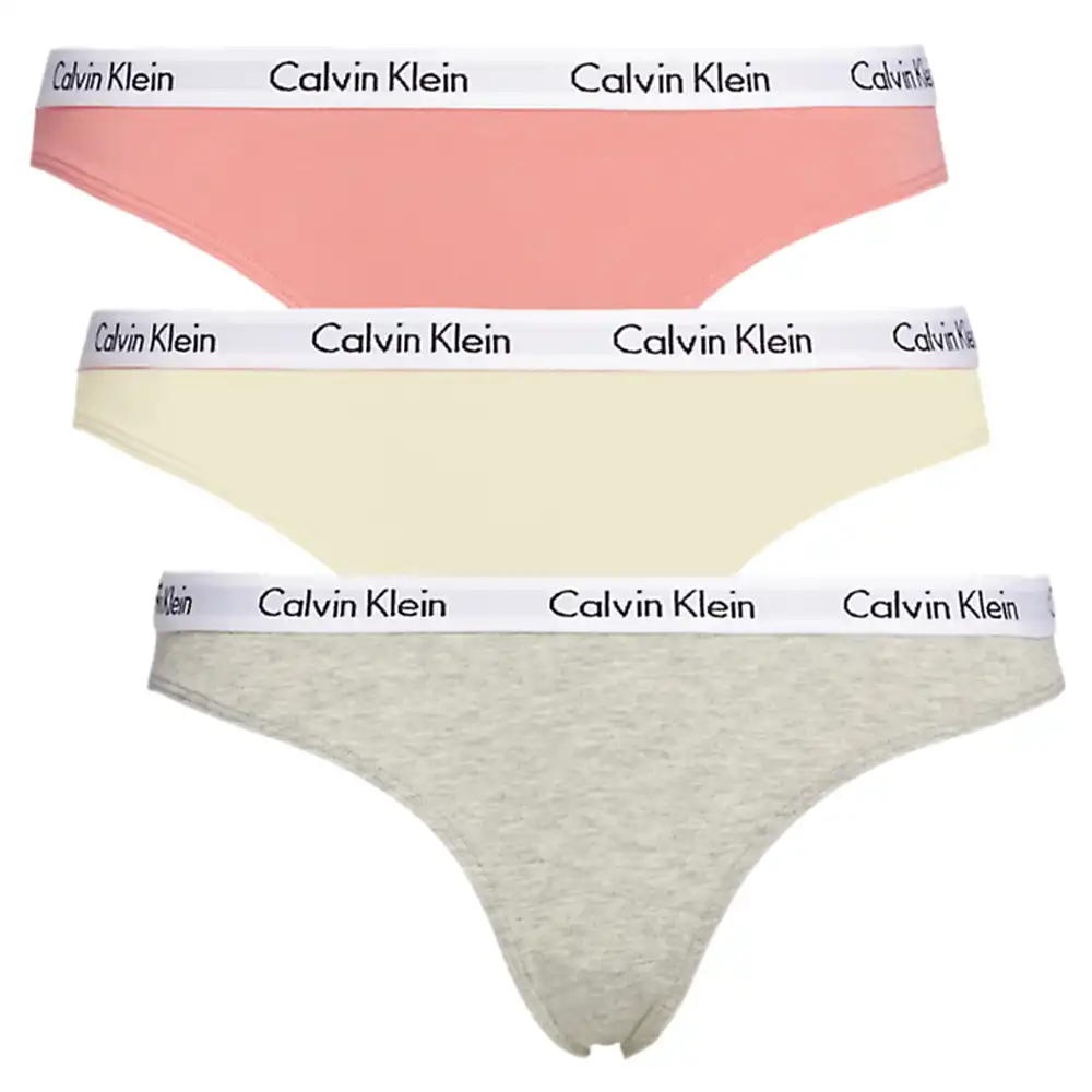 Culotte femme Calvin Klein Pack x3 bikini Multicolor - ZESHOES