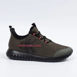 Basket basse homme Calvin Klein Reiland slip on Vert - ZESHOES