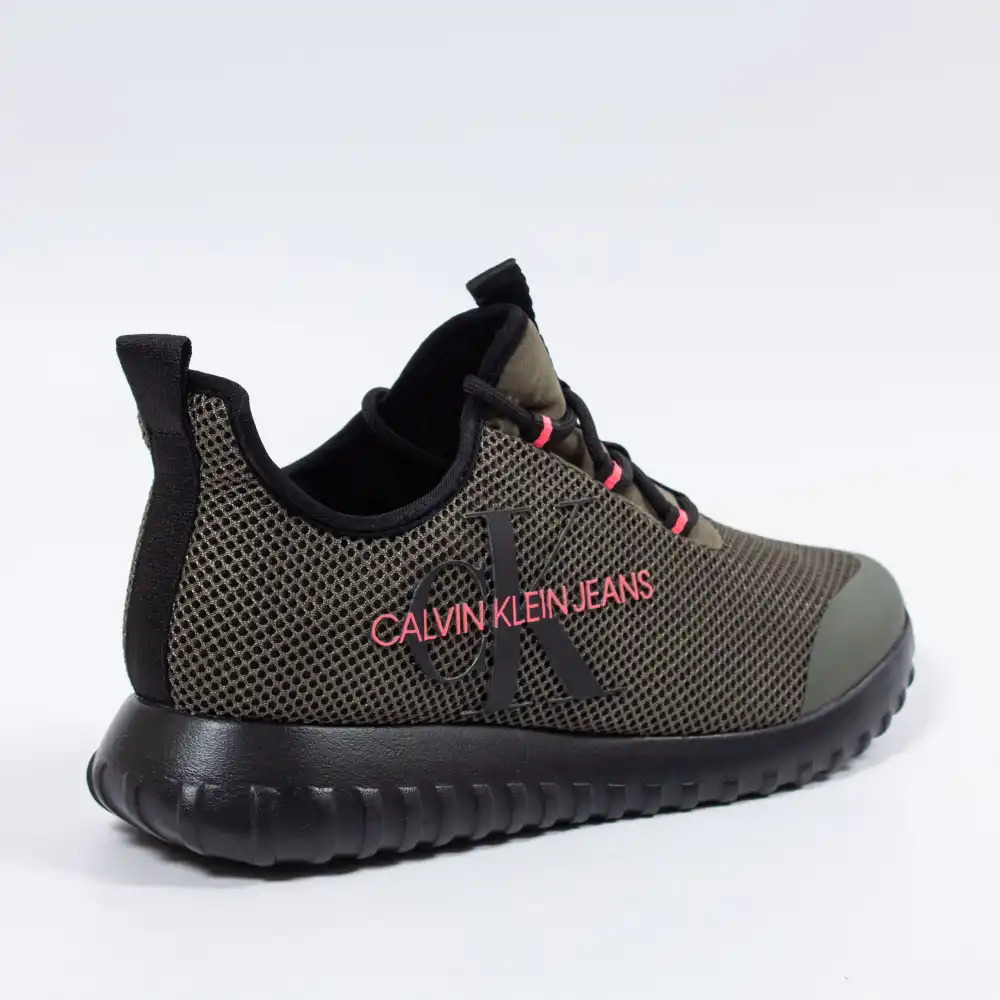 Basket basse homme Calvin Klein Reiland slip on Vert - ZESHOES