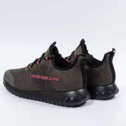 Basket basse homme Calvin Klein Reiland slip on Vert - ZESHOES