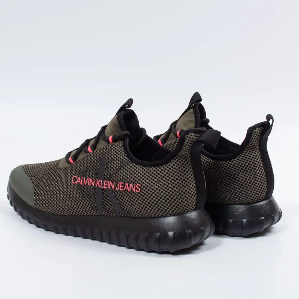 Basket basse homme Calvin Klein Reiland slip on Vert - ZESHOES