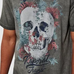 T shirt manche courte homme Kaporal Vopok Noir - ZESHOES