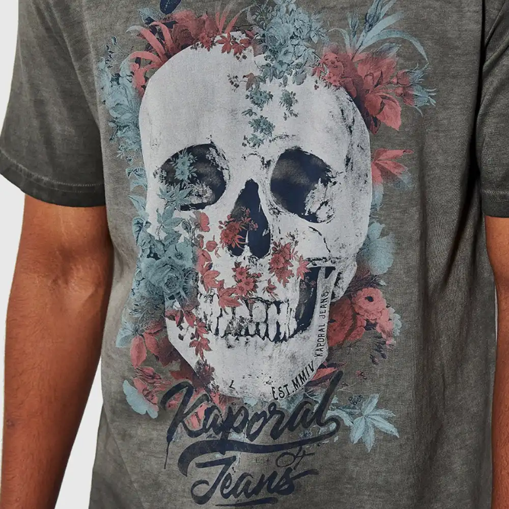 T shirt manche courte homme Kaporal Vopok Noir - ZESHOES