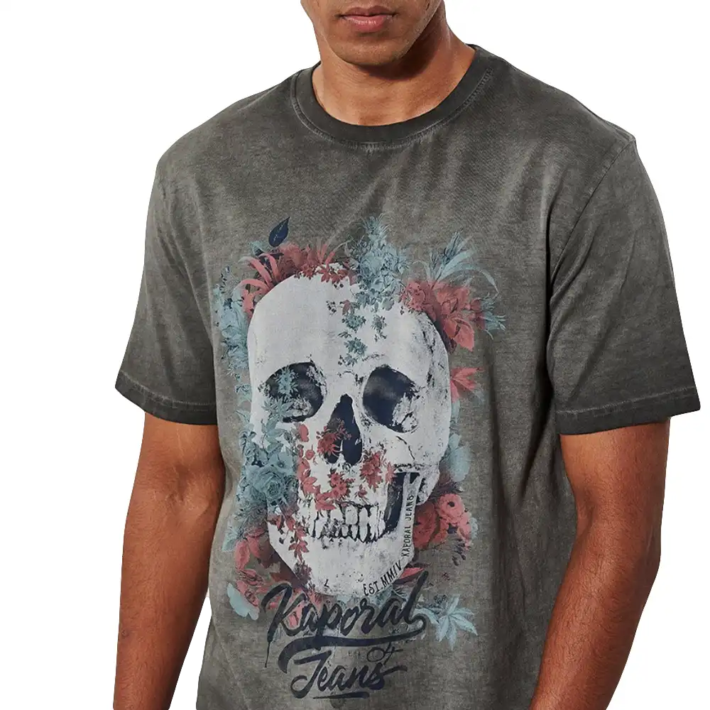 T shirt manche courte homme Kaporal Vopok Noir - ZESHOES