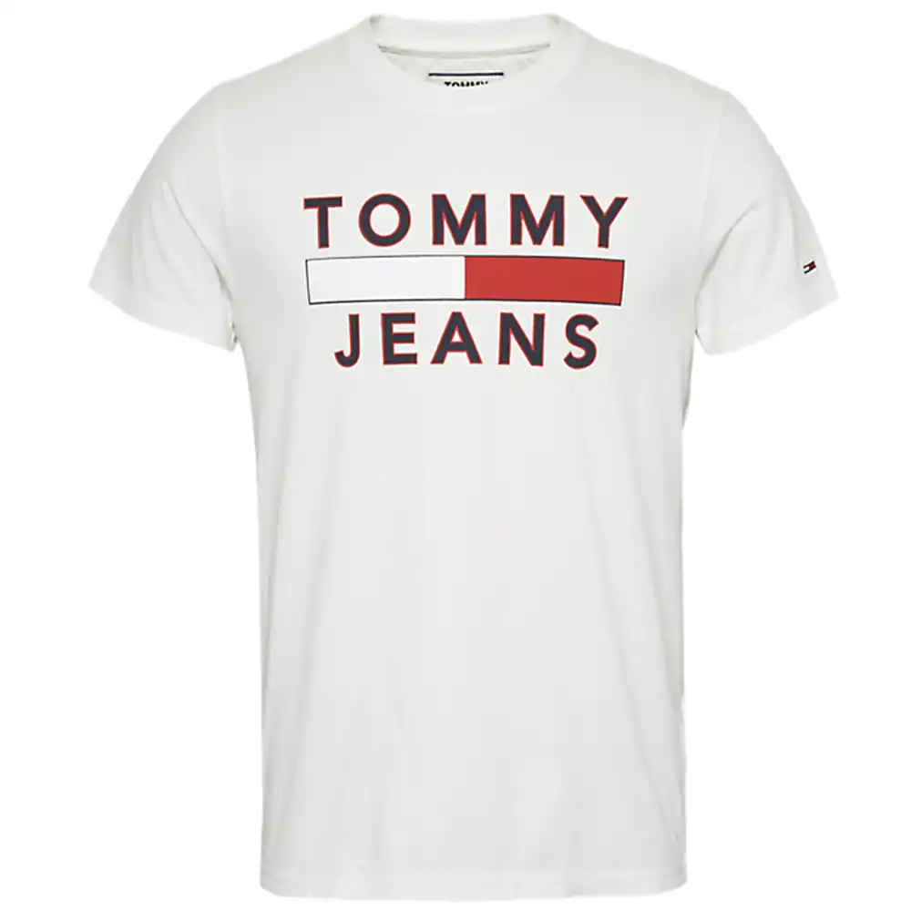 T shirt manche courte homme Tommy Jeans organic Blanc - ZESHOES