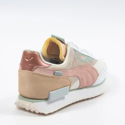 Basket basse femme Puma Future rider soft metal wn's Rose - ZESHOES Basket basse femme Puma Future rider soft metal wn's Rose - ZESHOES