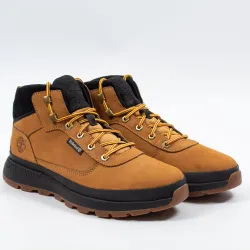 Basket montante homme Timberland Field trekker mid hiker wheat nubuk Marron -...