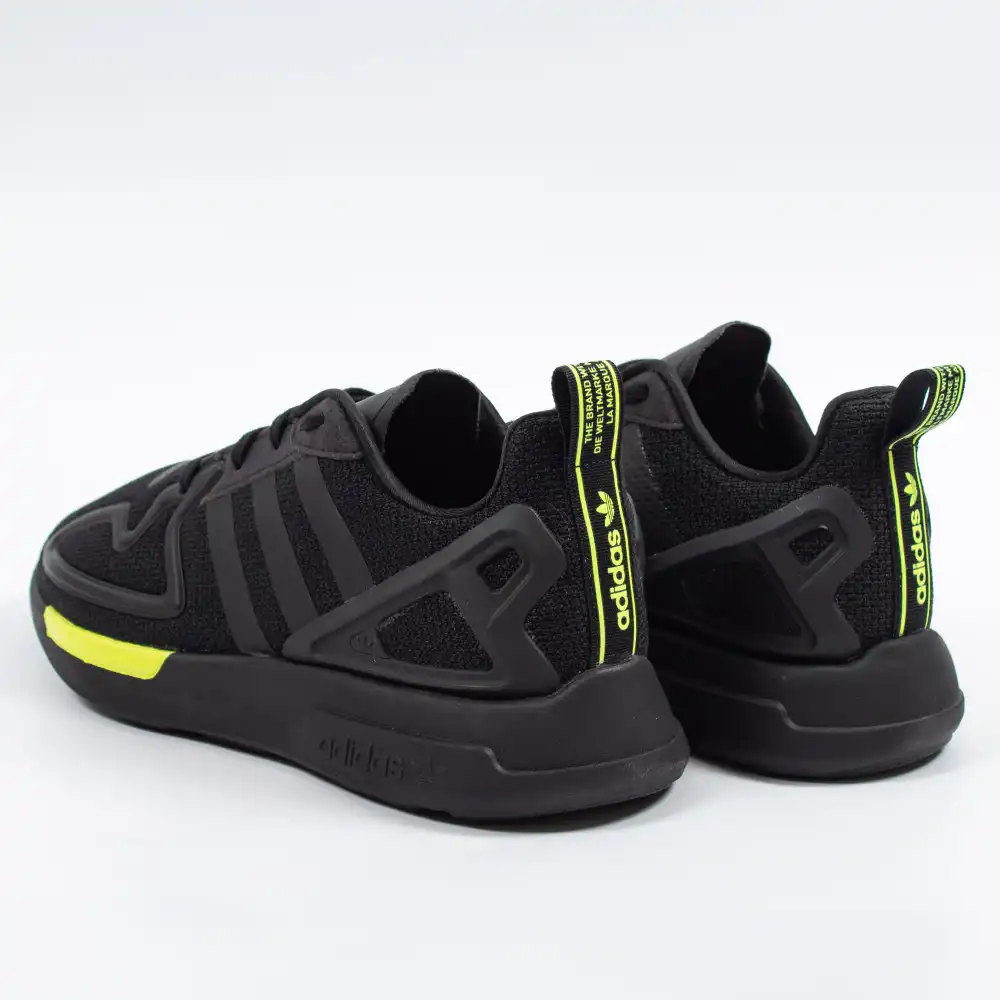 Basket basse garcon Adidas ZX 2K FLUX J Noir - ZESHOES