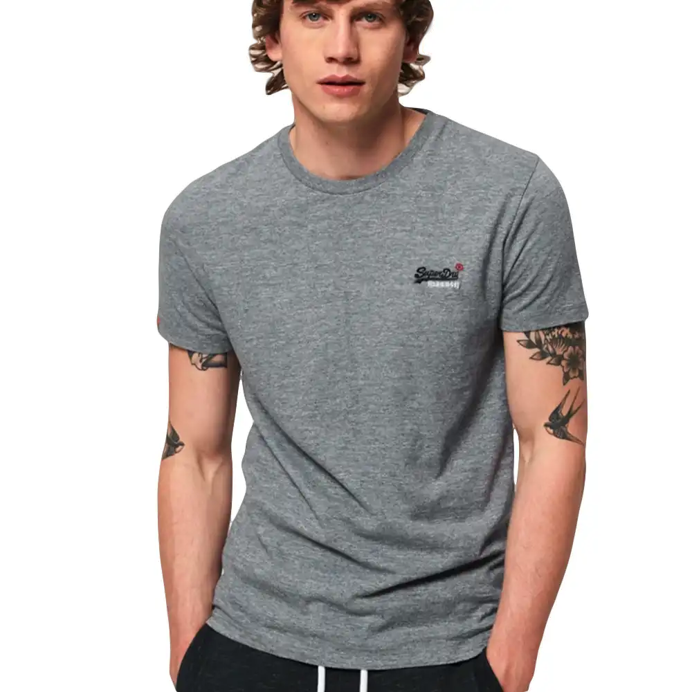 T shirt manche courte homme Superdry Ol vintage embrouille tee Gris - ZESHOES