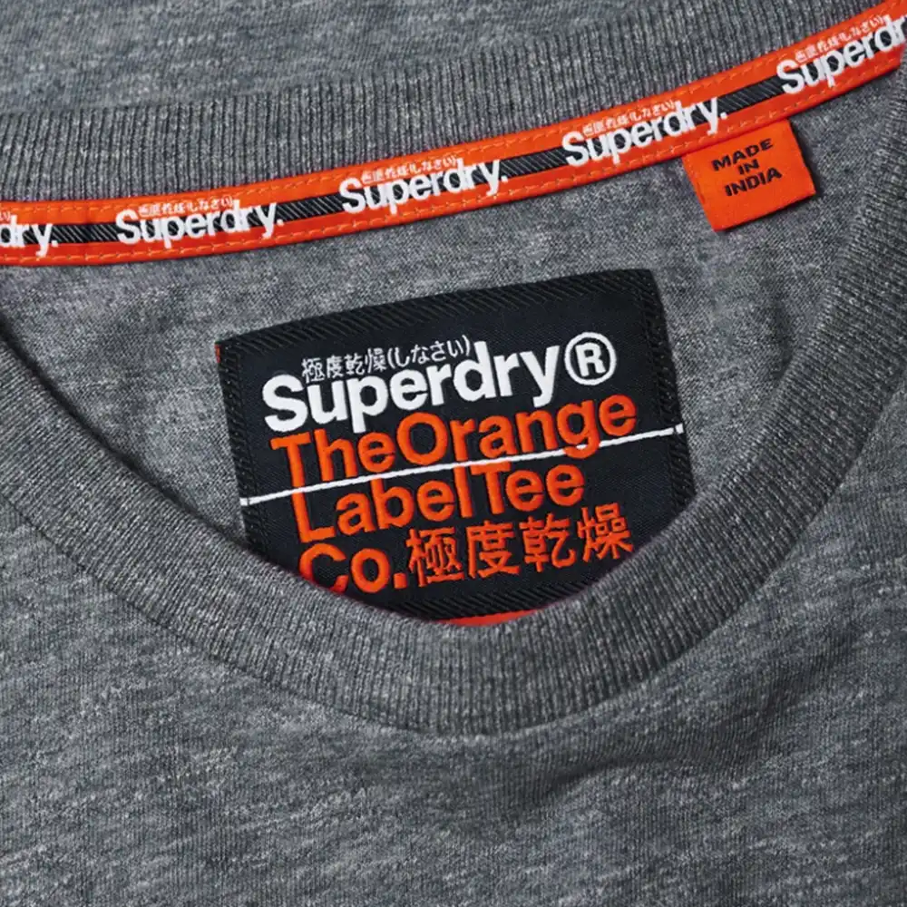 T shirt manche courte homme Superdry Ol vintage embrouille tee Gris - ZESHOES