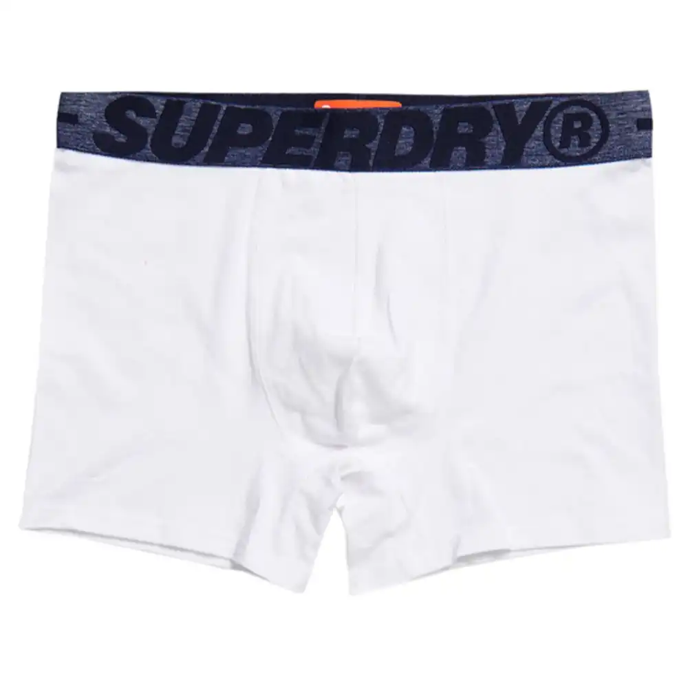 Boxer homme Superdry Pack x2 front logo Multicolor - ZESHOES