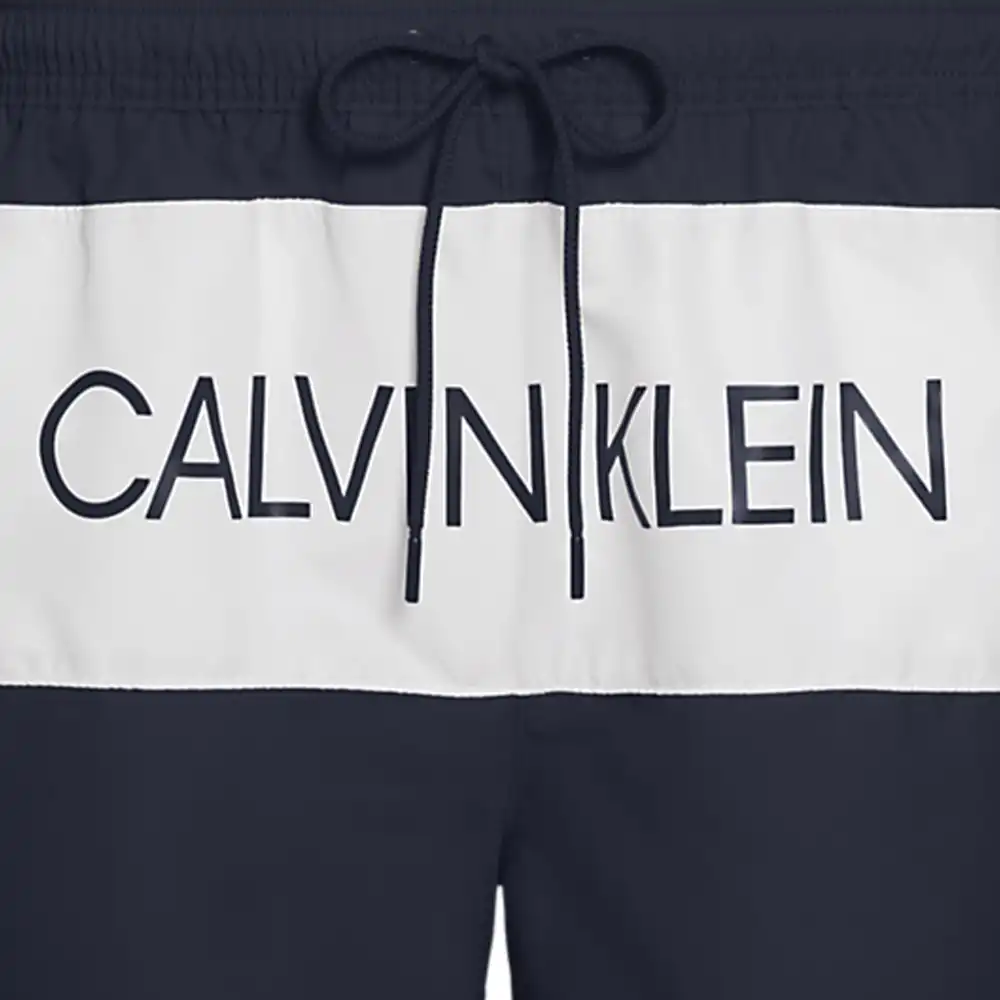 Short de bain homme Calvin Klein classic band Bleu - ZESHOES
