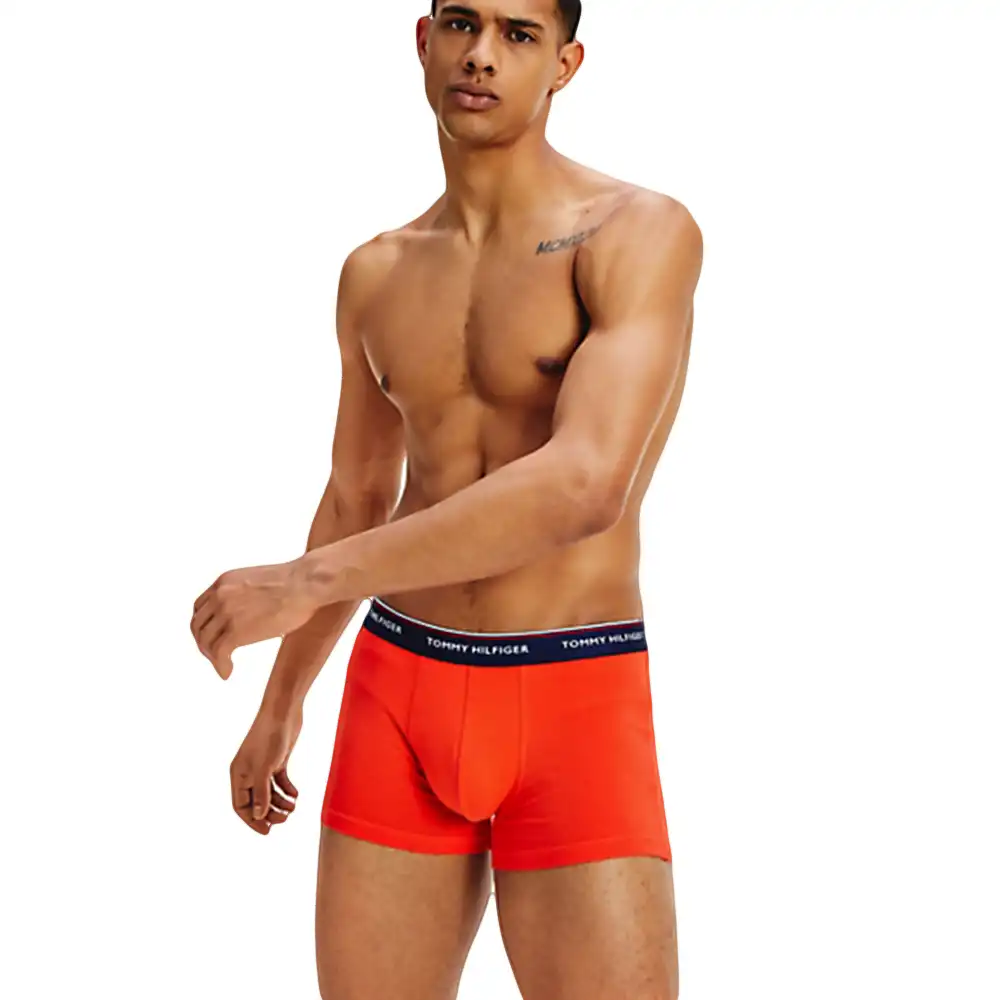 Boxer homme Tommy Jeans front logo pack x3 Multicolor - ZESHOES