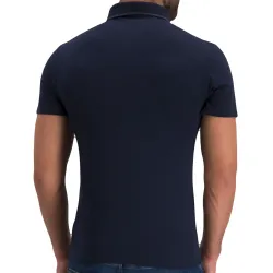 Polo manche courte Guess Granatowy Bleu - ZESHOES Polo manche courte Guess Granatowy Bleu - ZESHOES