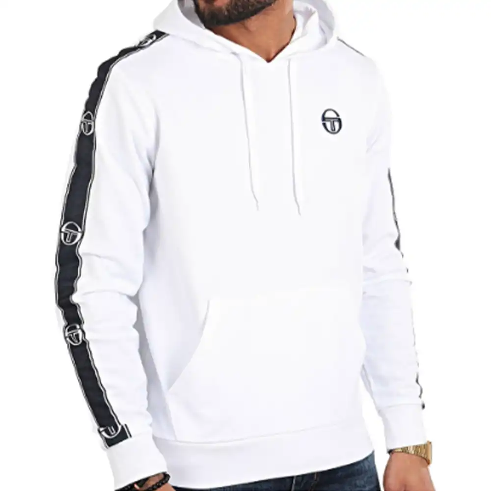 Sweat capuche homme Sergio Tacchini Fuentes sweater Blanc - ZESHOES