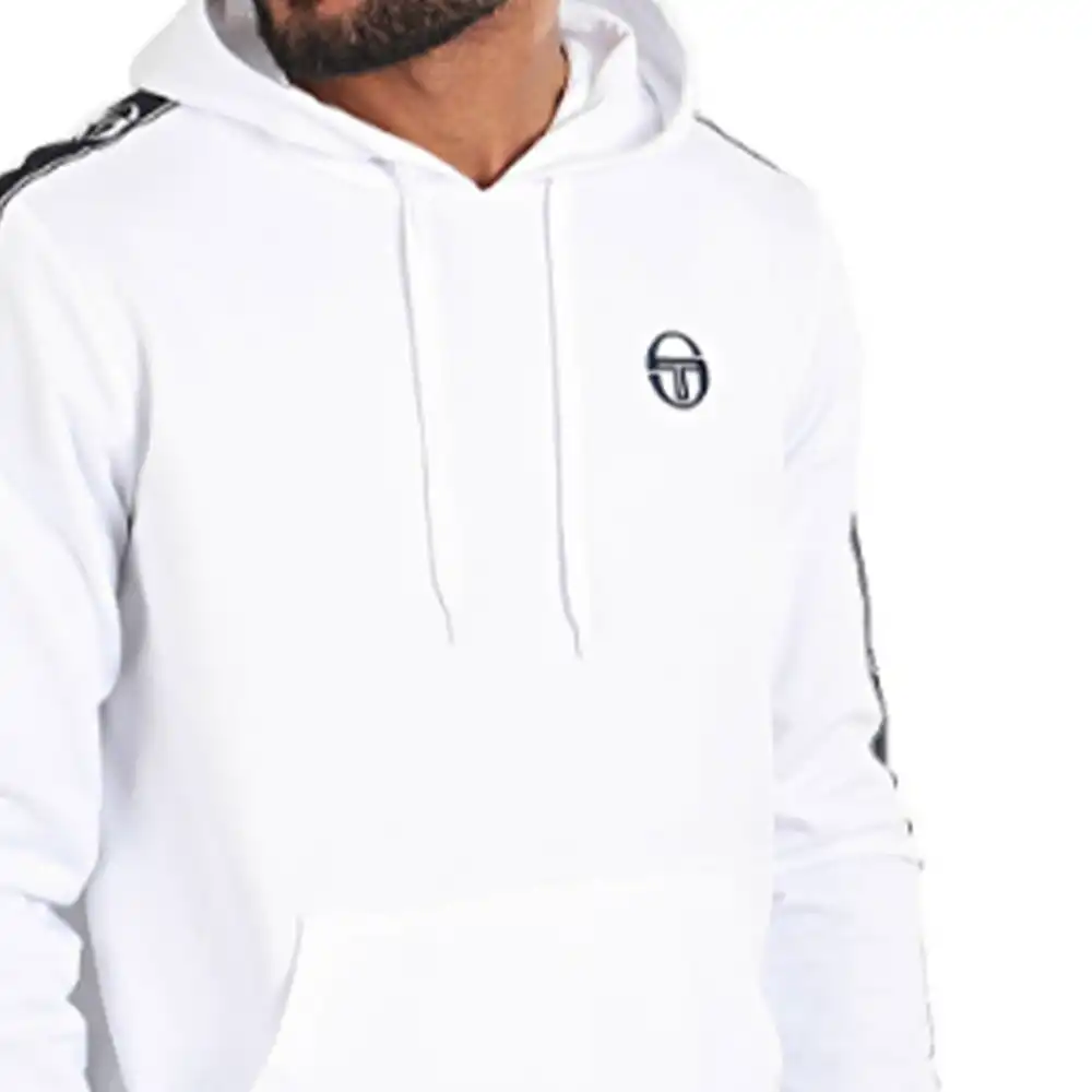 Sweat shirt homme Sergio Tacchini Fuentes Blanc - ZESHOES Sweat shirt homme Sergio Tacchini Fuentes Blanc - ZESHOES