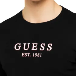 T shirt manche longue homme Guess M01I74-JBLK Noir T shirt manche longue homme Guess M01I74-JBLK Noir