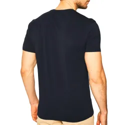 T shirt manche courte homme Guess Est. 1981 Bleu - ZESHOES