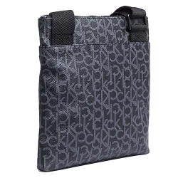 Pochette homme Calvin Klein Mono flat crossover Noir - ZESHOES Pochette homme Calvin Klein Mono flat crossover Noir - ZESHOES