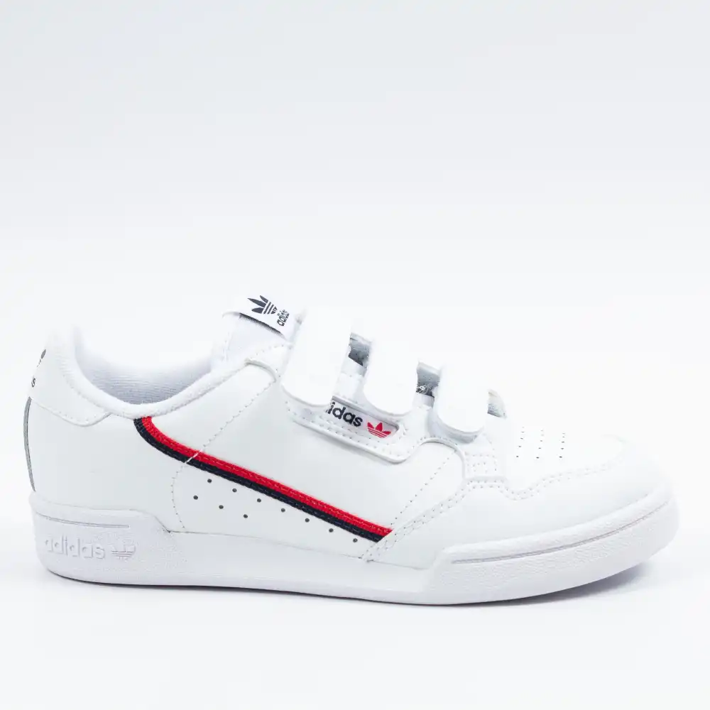 Basket basse garcon Adidas Continental 80 cf c Blanc - ZESHOES