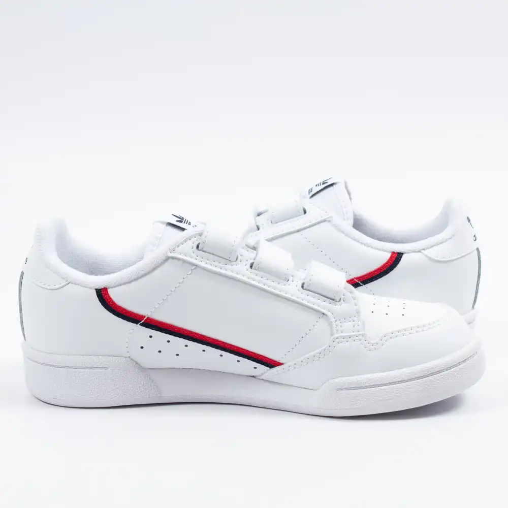 Basket basse garcon Adidas Continental 80 cf c Blanc - ZESHOES