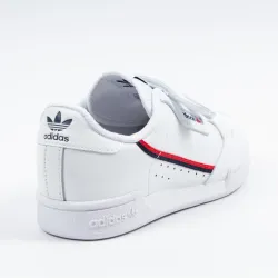 Basket basse garcon Adidas Continental 80 cf c Blanc - ZESHOES