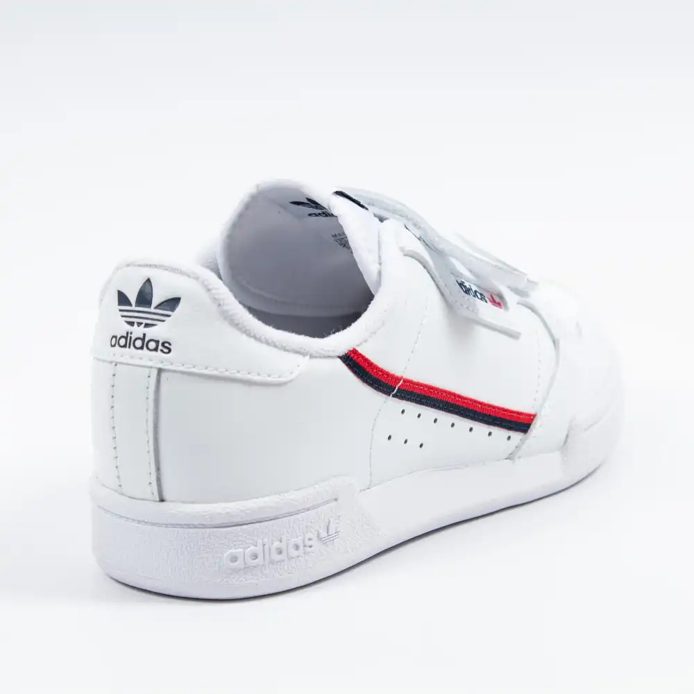Basket basse garcon Adidas Continental 80 cf c Blanc - ZESHOES
